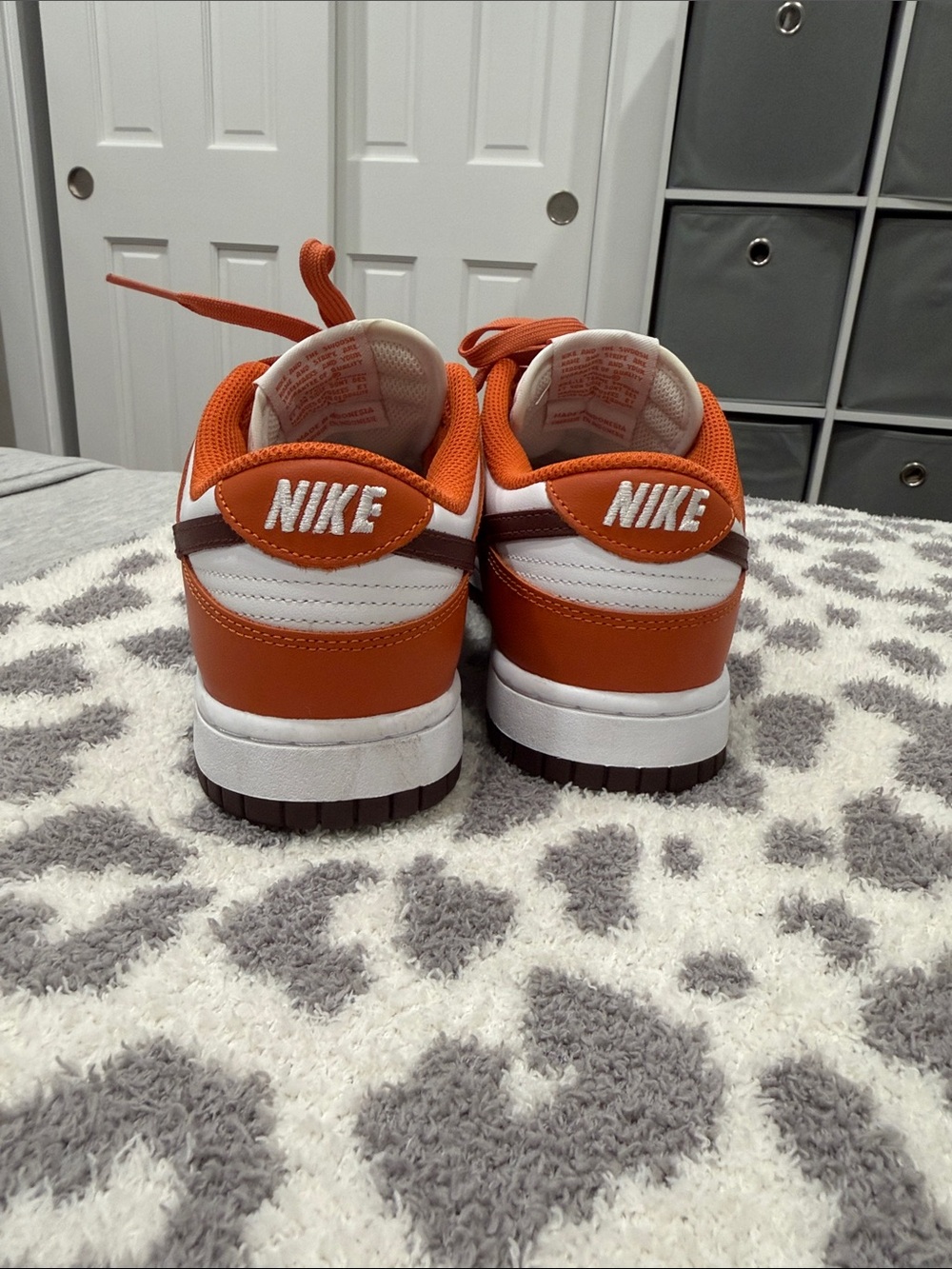 Nike Woman’s Low-Top Sneakers - White & Orange Dunk low - Picture 2 of 5